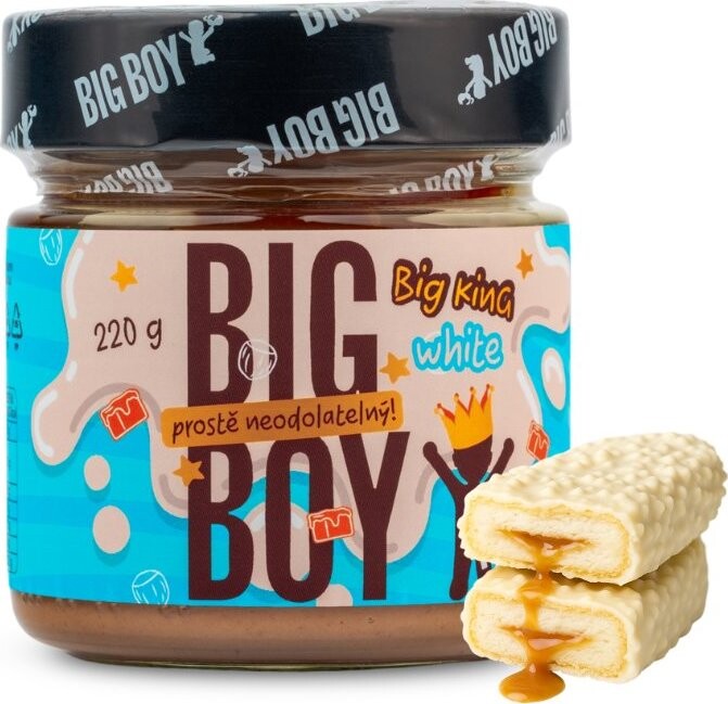 BIG BOY Big King White – Krém s lieskovými orechmi a mliekom 220 g