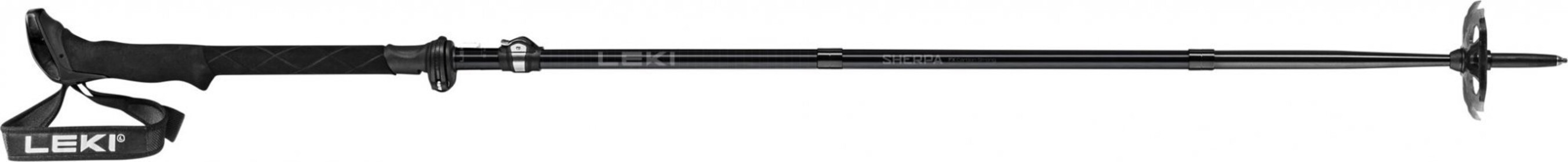 Leki Sherpa FX Carbon Strong čierna-naturalcarbon-light anthracite 120 – 140 cm