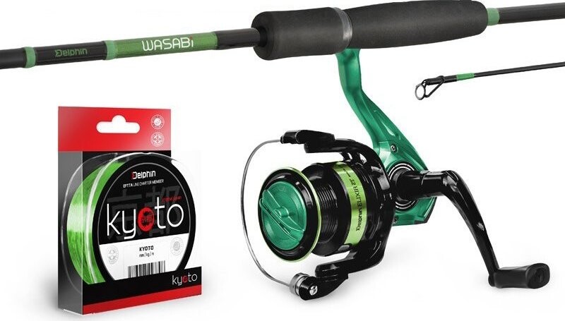 Delphin Prívlačový set GreenSPIN 2,4 m 10 – 30 g