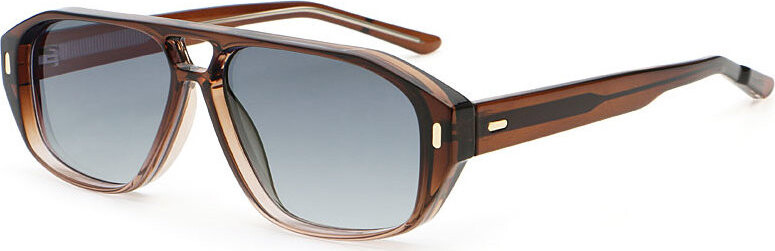 VeyRey Sluneční brýle Prexail hnědá obruba, černá skla