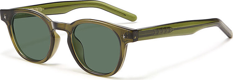 VeyRey Sluneční polarizační brýle Aiyou zelená obruba, zelená skla