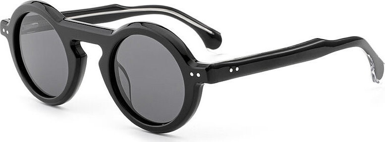 VeyRey acetátové sluneční polarizační brýle Trozu, černá obruba, černá skla