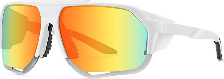 VeyRey Sportovní sluneční brýle Bralter bílá obruba, oranžová skla