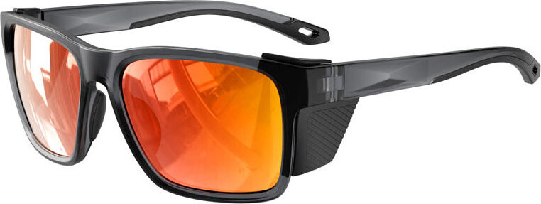 VeyRey Sportovní polarizační sluneční brýle Binow černá obruba, oranžová skla