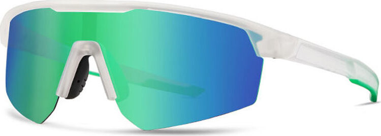 VeyRey Sportovní polarizační sluneční brýle Monoal bílá obruba, zelená skla