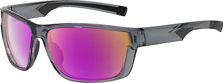 VeyRey Sportovní polarizační sluneční brýle Irtox šedá obruba, fialová skla