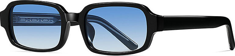 VeyRey Sluneční brýle Nonmock, černá obruba, modrá skla