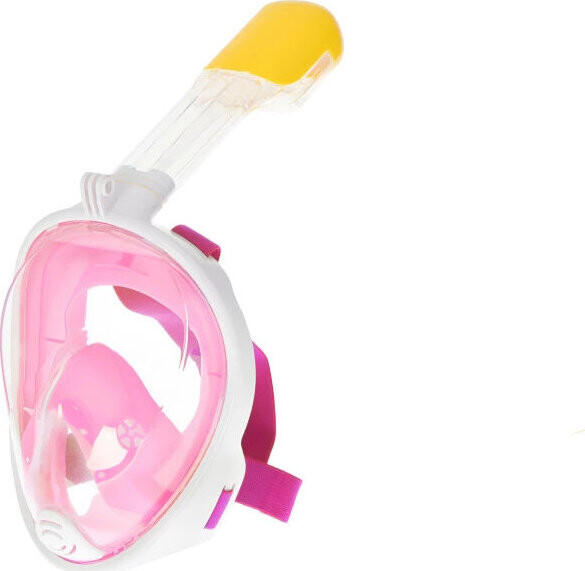 KIK Celoobličejová šnorchlovací maska růžová S/M