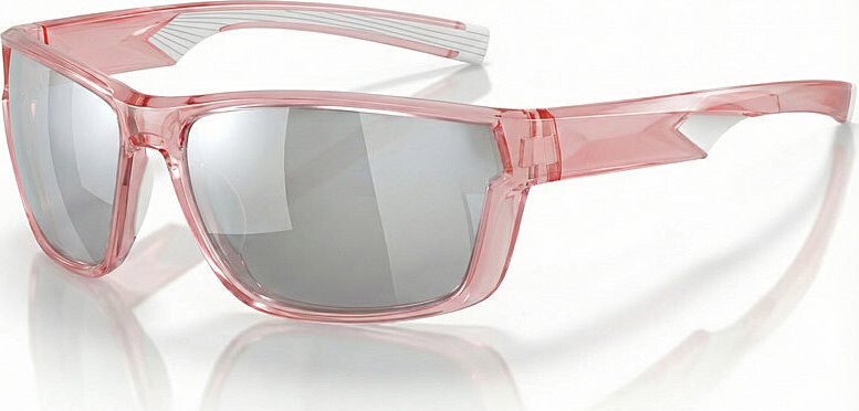 VeyRey Sportovní polarizační sluneční brýle Irtox růžová obruba, stříbrná skla