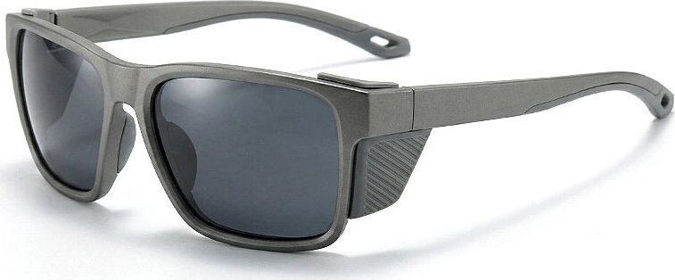 VeyRey Sportovní polarizační sluneční brýle Binow šedá obruba, černá skla