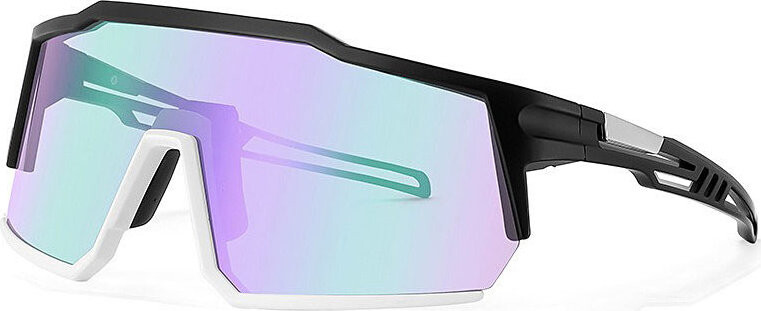 VeyRey Sportovní sluneční brýle Adha černá obruba, fialová skla