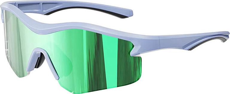 VeyRey Sportovní sluneční brýle Tranzes světle modrá obruba, zelená skla