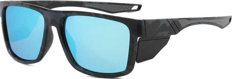 VeyRey Sportovní polarizační sluneční brýle Libish černá obruba, modrá skla