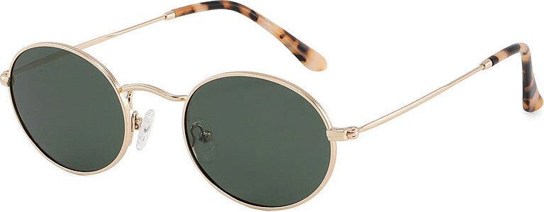 VeyRey acetátové sluneční polarizační brýle Wabame, zlatá obruba, zelená skla