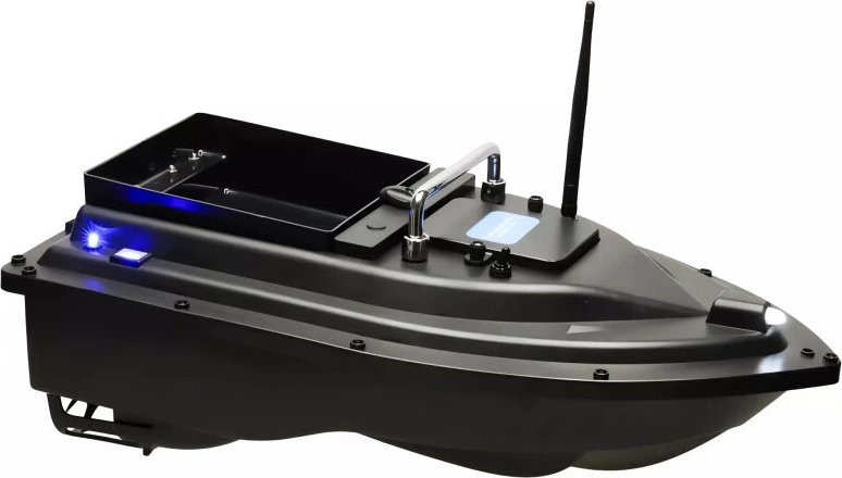 KIK KX3307 RC Zakrmovací zavážecí rybářská loď 12000 mAh, 500 m černá