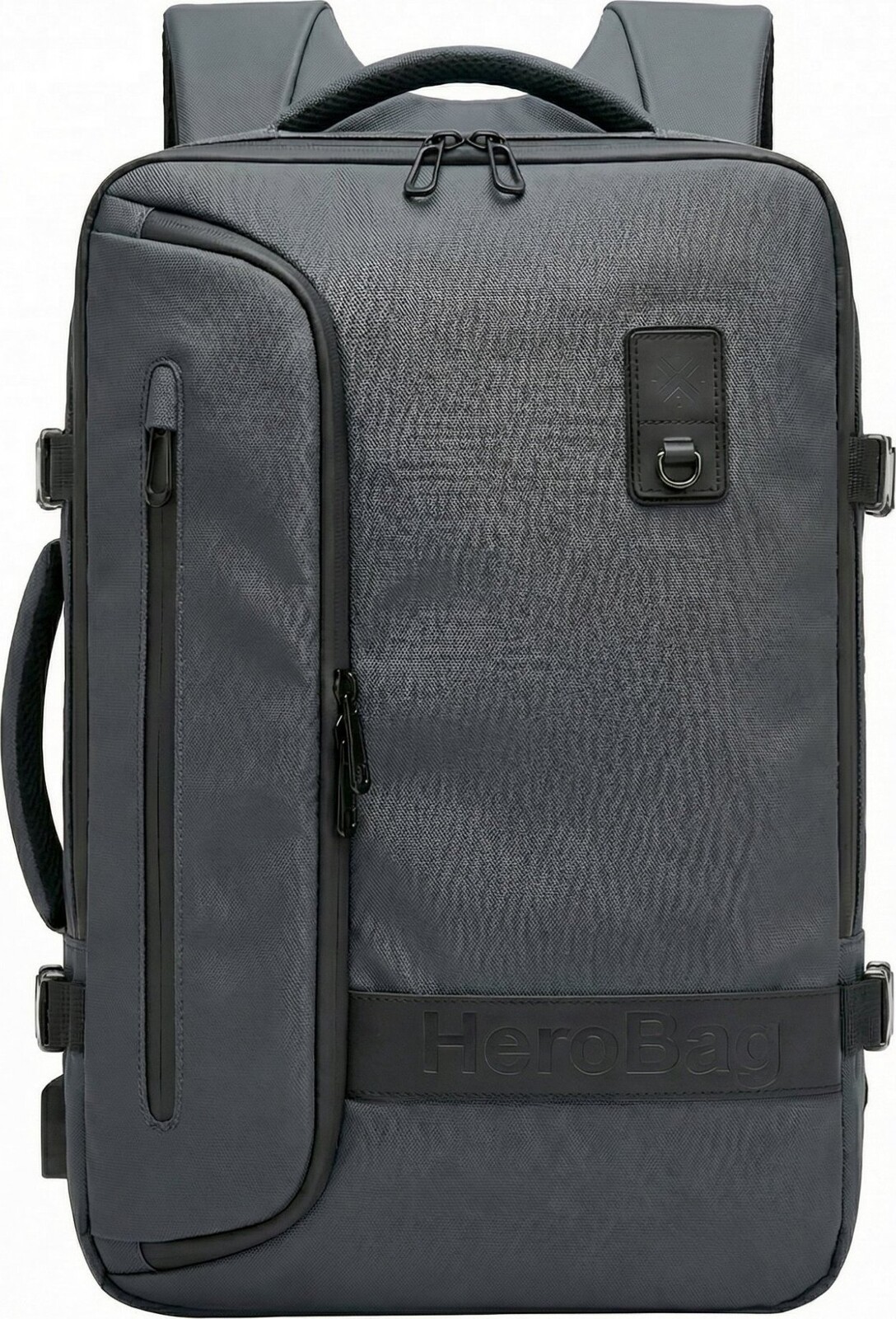 HeroBag Vákuový batoh do lietadla, tmavo sivý