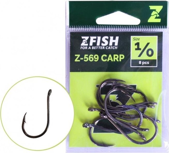 Zfish Carp Hooks Z-569 Veľkosť 2 10 ks