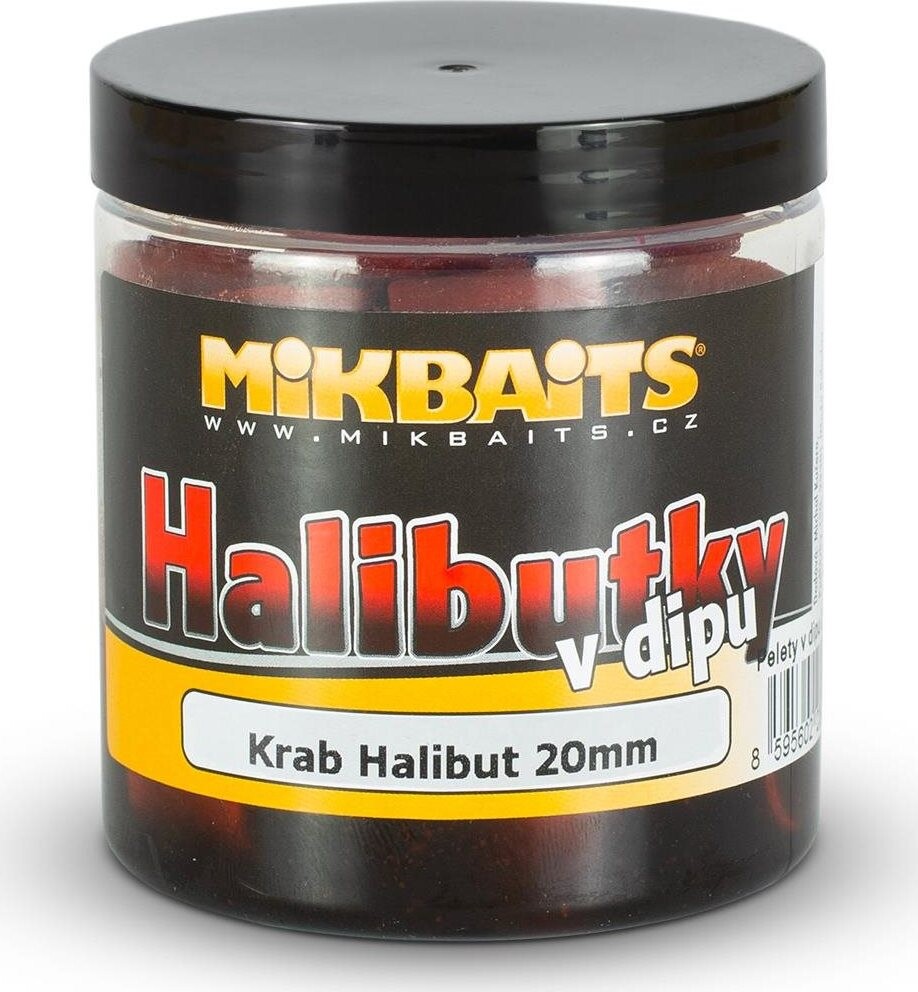 Mikbaits Halibutky v dipe Krab Halibut 20 mm 250 ml