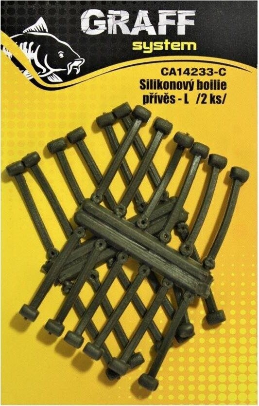 Graff Silikónový boilie príves L hnedý 2 ks