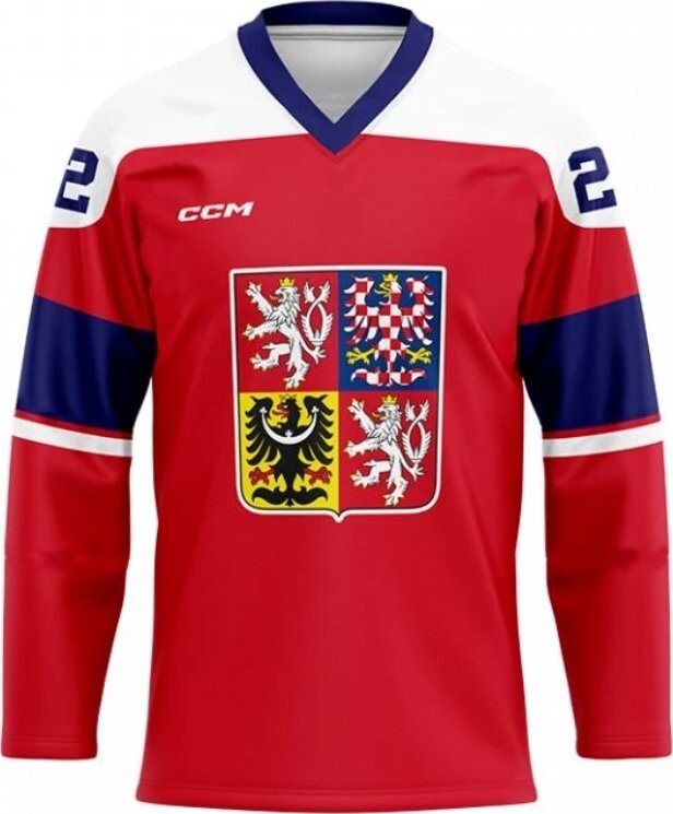 CCM Reprezentačný dres ZOH čevený bez reklám L
