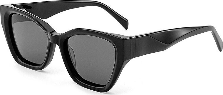 VeyRey acetátové sluneční polarizační brýle Antitot, černá obruba, černá skla