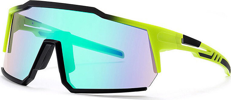 VeyRey Sportovní sluneční brýle Adha černá obruba, zelená skla