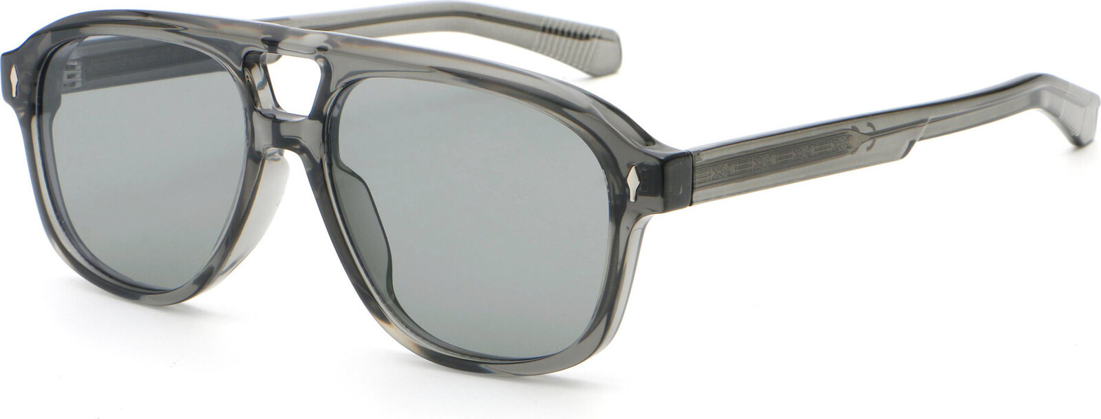 VeyRey Sluneční polarizační brýle Interlity průhledná-šedá obruba, černá skla