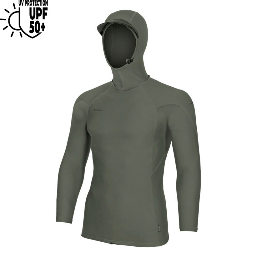 O'Neill Hyperfreak Skins L/S Rash Guard W/Hood