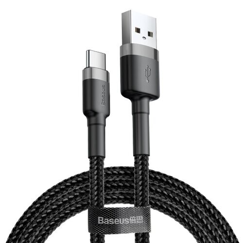 Baseus Cafule Series Datový Kabel USB-A - USB-C 2A 2m Gray/Black (Pošk. Balení)