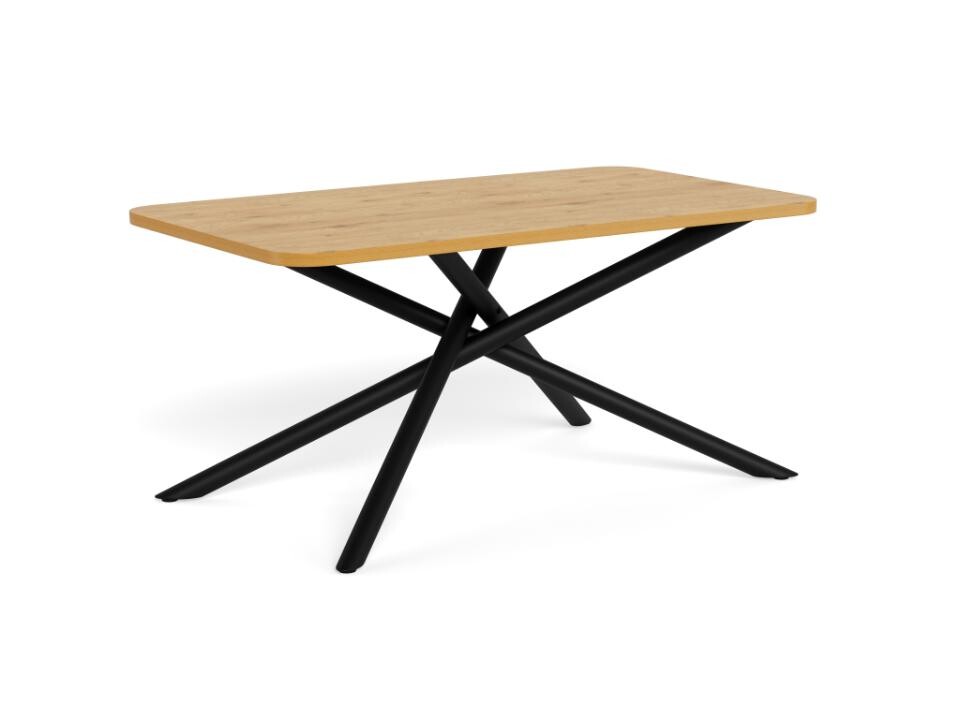 Jídelní stůl Levanto 160 cm dub divoký/černý