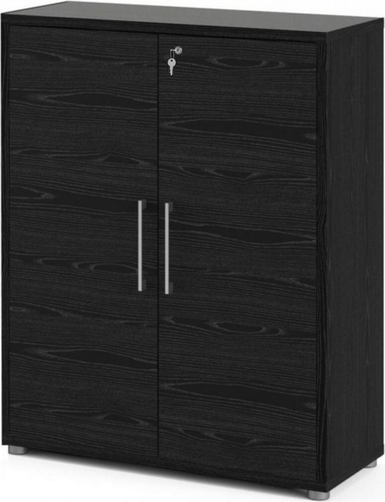 Kancelářská skříňka Office 89 cm černá