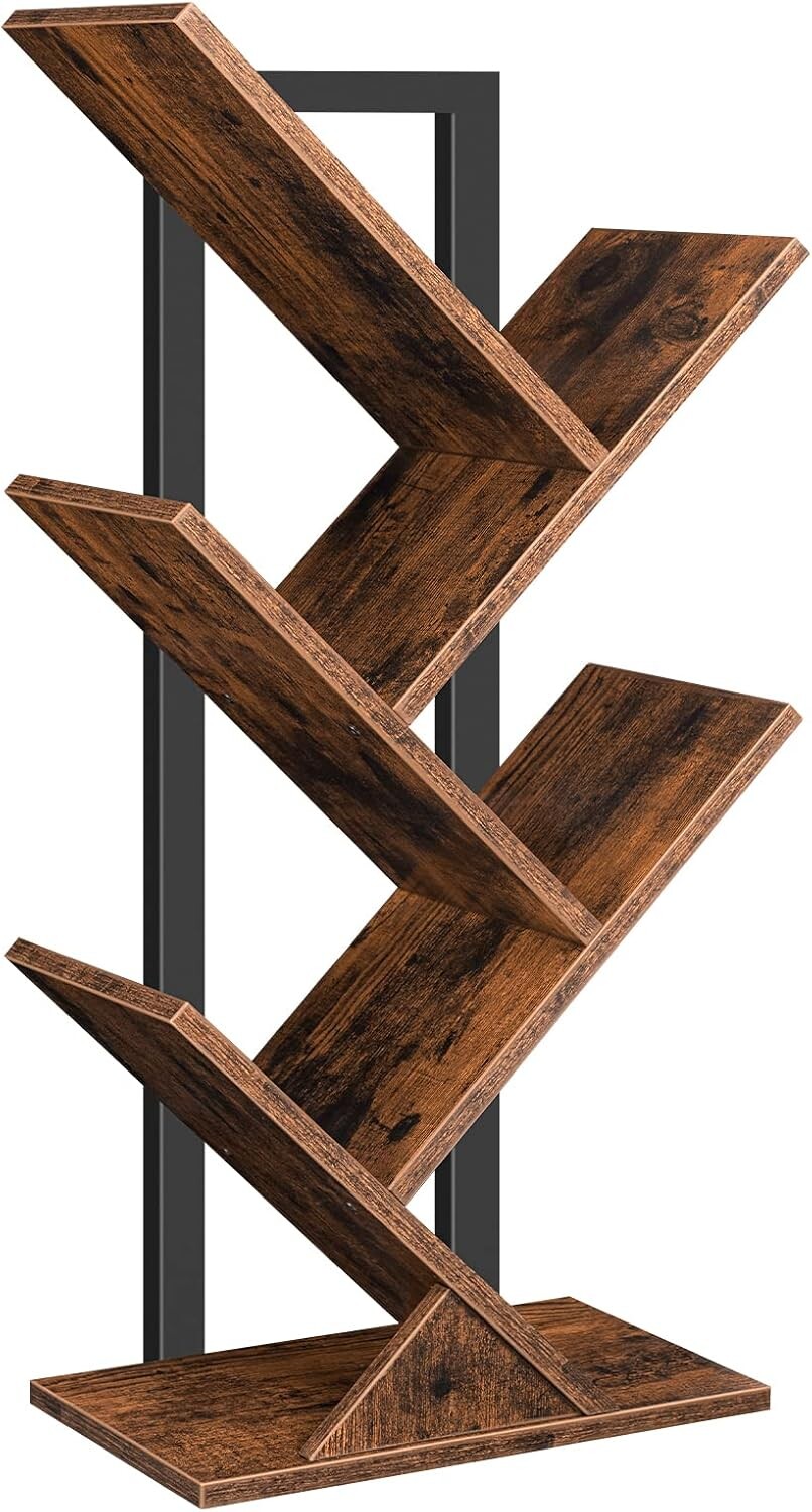 Knihovna Vasagle Mergo 71 cm hnědá