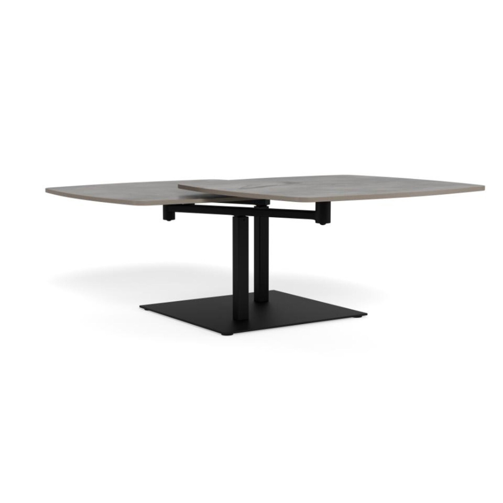 Konferenční stolek Carballo 122 cm šedý/černý