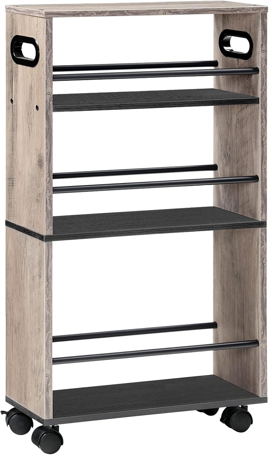 Pojízdný kuchyňský regál Vasagle Tonari 45 cm šedý