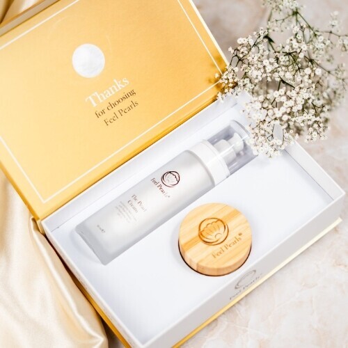 Set produktov Feel Pearls - hydratačný pleťový krém 50ml + perlový prášok 30g