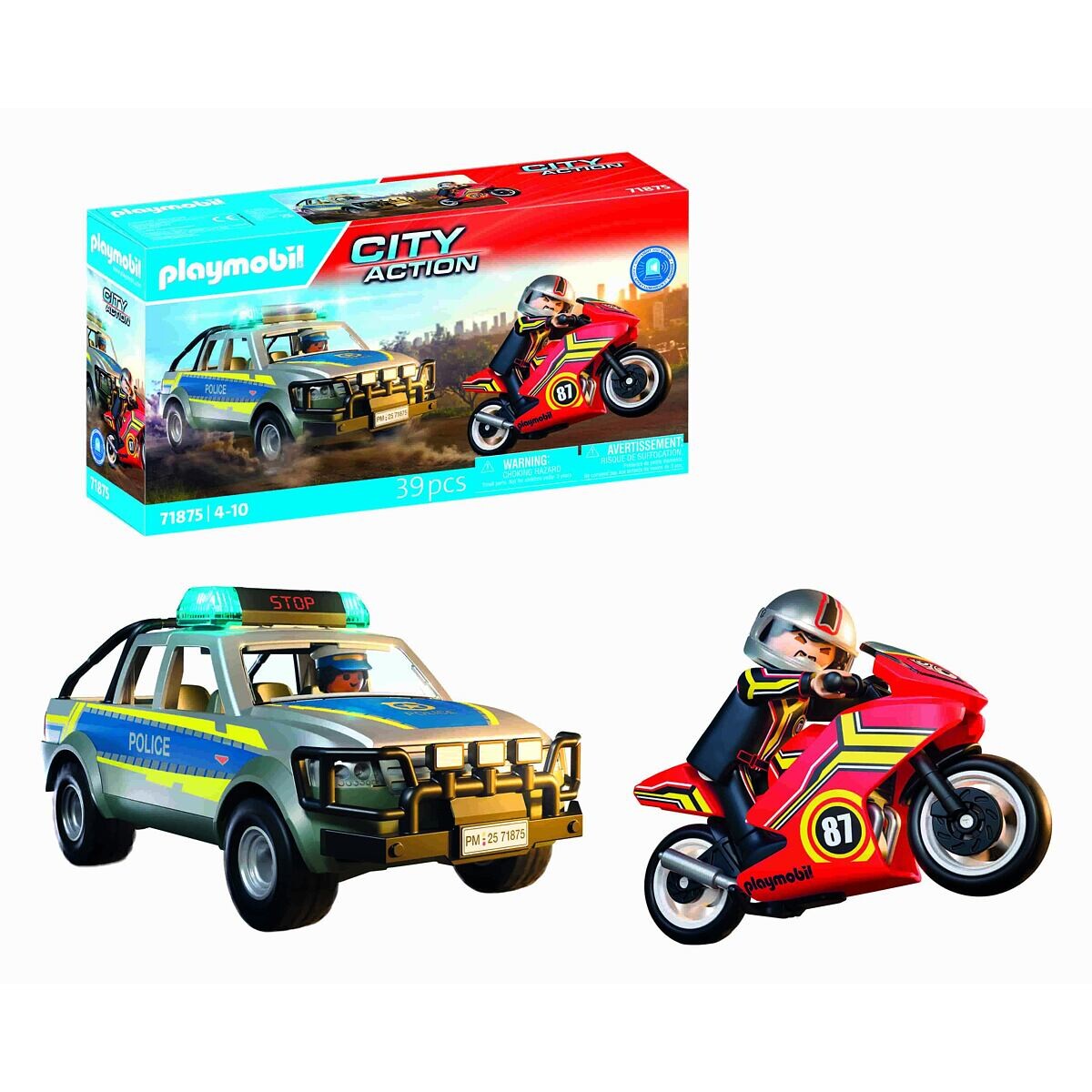 Playmobil Naháňačka s policajným pickupom