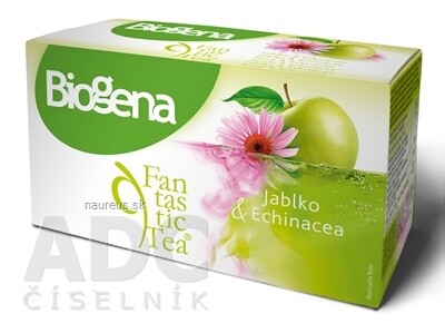 BIOGENA CB spol. s r.o. Akcia spotreba 30% 5/2026 Biogena Fantastic Tea Jablko & Echinacea ovocný čaj (inov.2019) 20x2 g (40 g)-1 42g