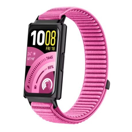 eses Nylonový remienok pre Huawei Band 11 a Huawei Band 11 Pro - Ružový