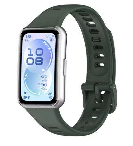 eses Silikonový remienok pre Huawei Band 11 a Huawei Band 11 Pro - Tmavozelený