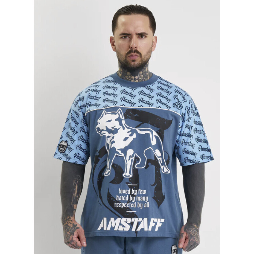 Tričko pánske Amstaff Varek - modré, M