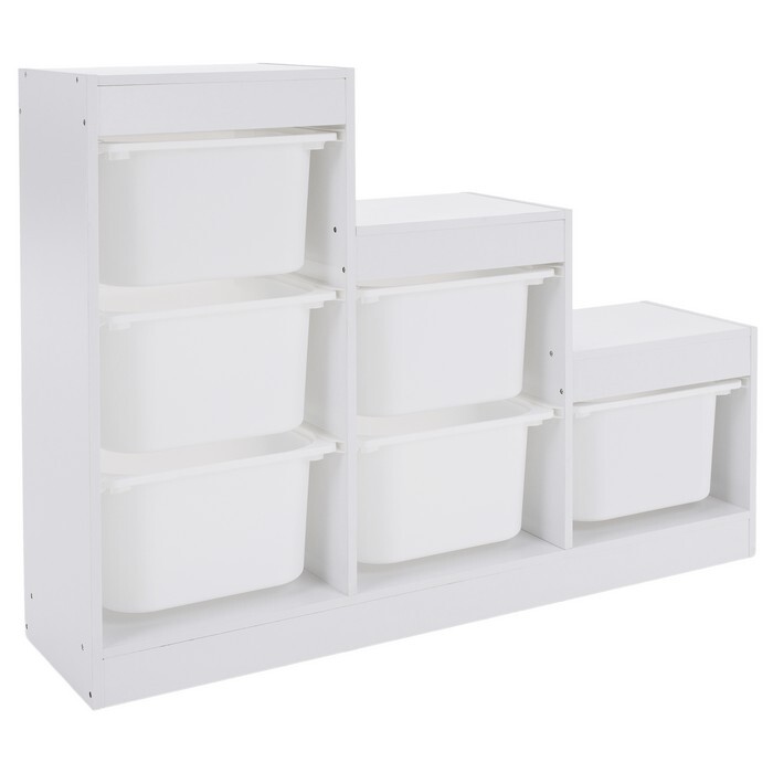 KONDELA Trinis regál biela