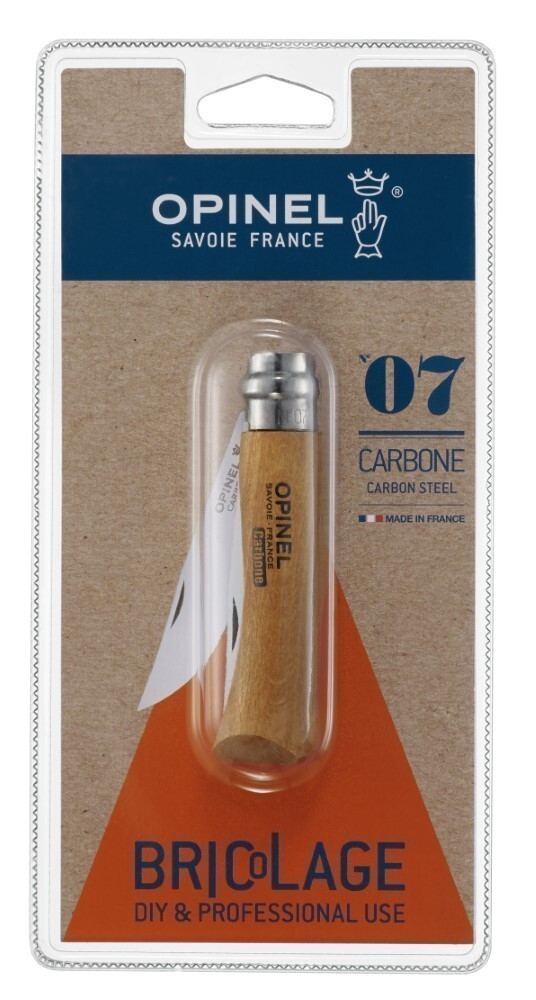 Opinel Zatvárací nôž Carbon, VRI N°7 blistr, 8 cm 000622