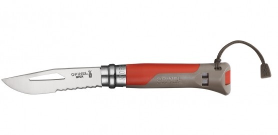 Opinel VRI N°08 Outdoor Earth Inox, červená 001714