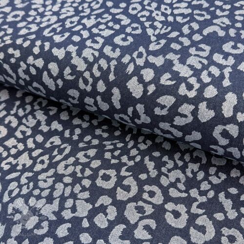 JEANS DENIM Leopard dark blue