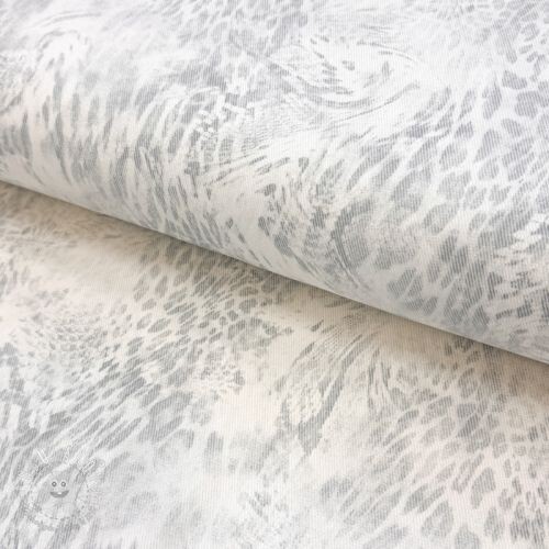 JEANS DENIM HEAVY Animal printed offwhite