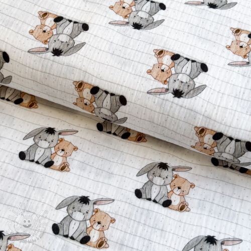 Dvojitá gázovina/mušelín Sweeties design B