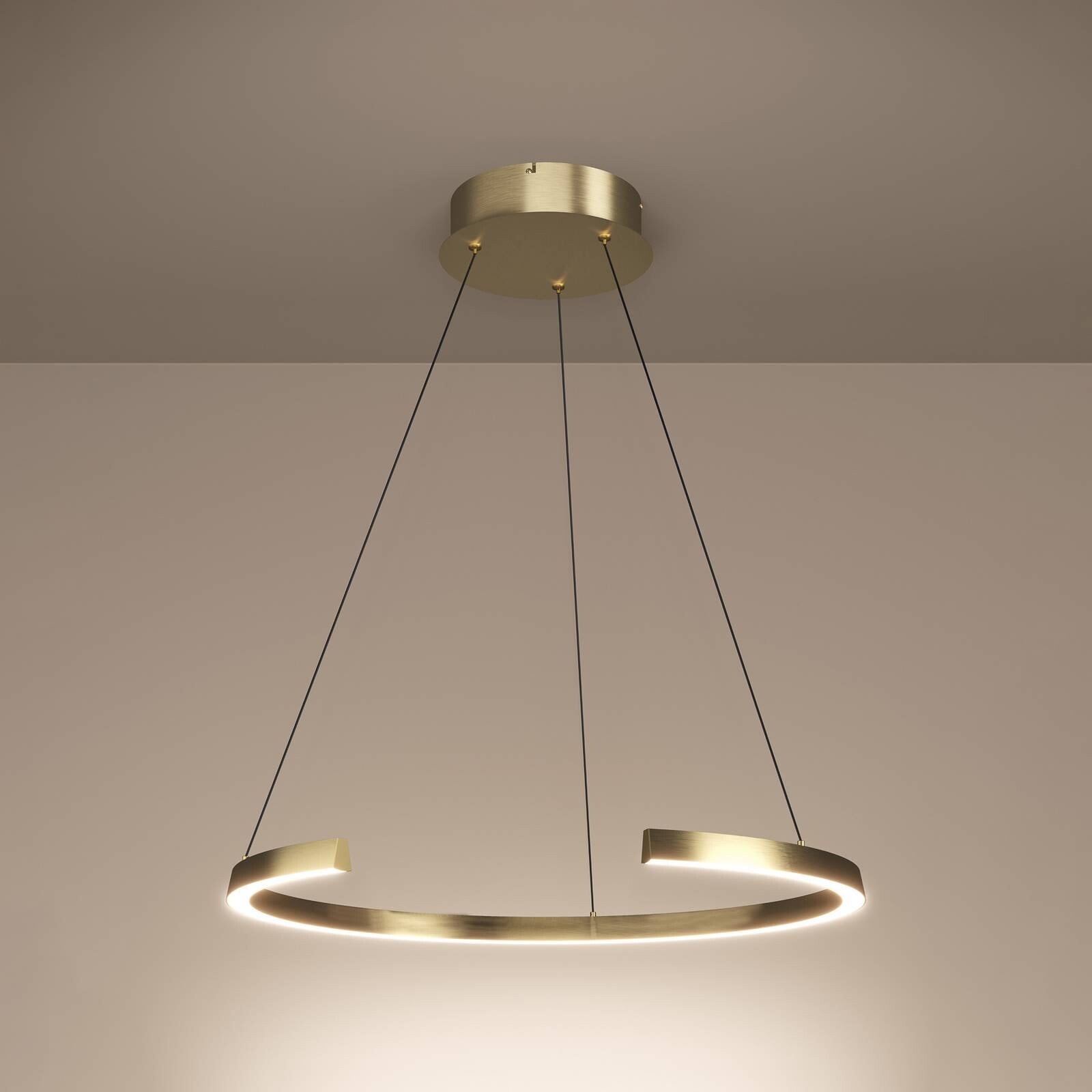 LED závesné svietidlo Stars of Light Labonete, zlatá, 80 cm, 1-pl. žiarovka, CCT