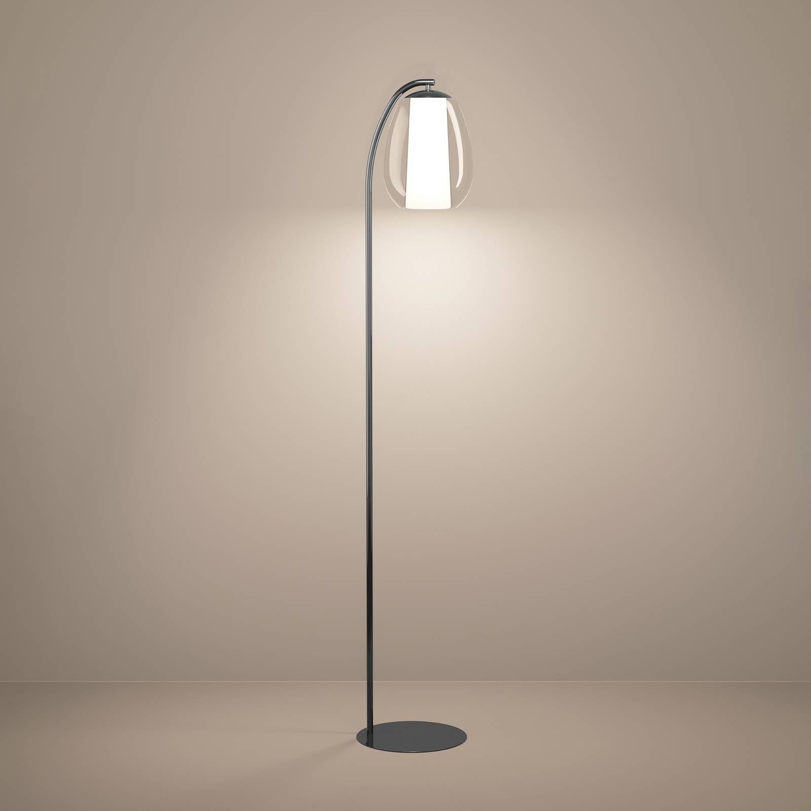 LED stojacia lampa Stars of Light Menorca, niklová, výška 165 cm, CCT