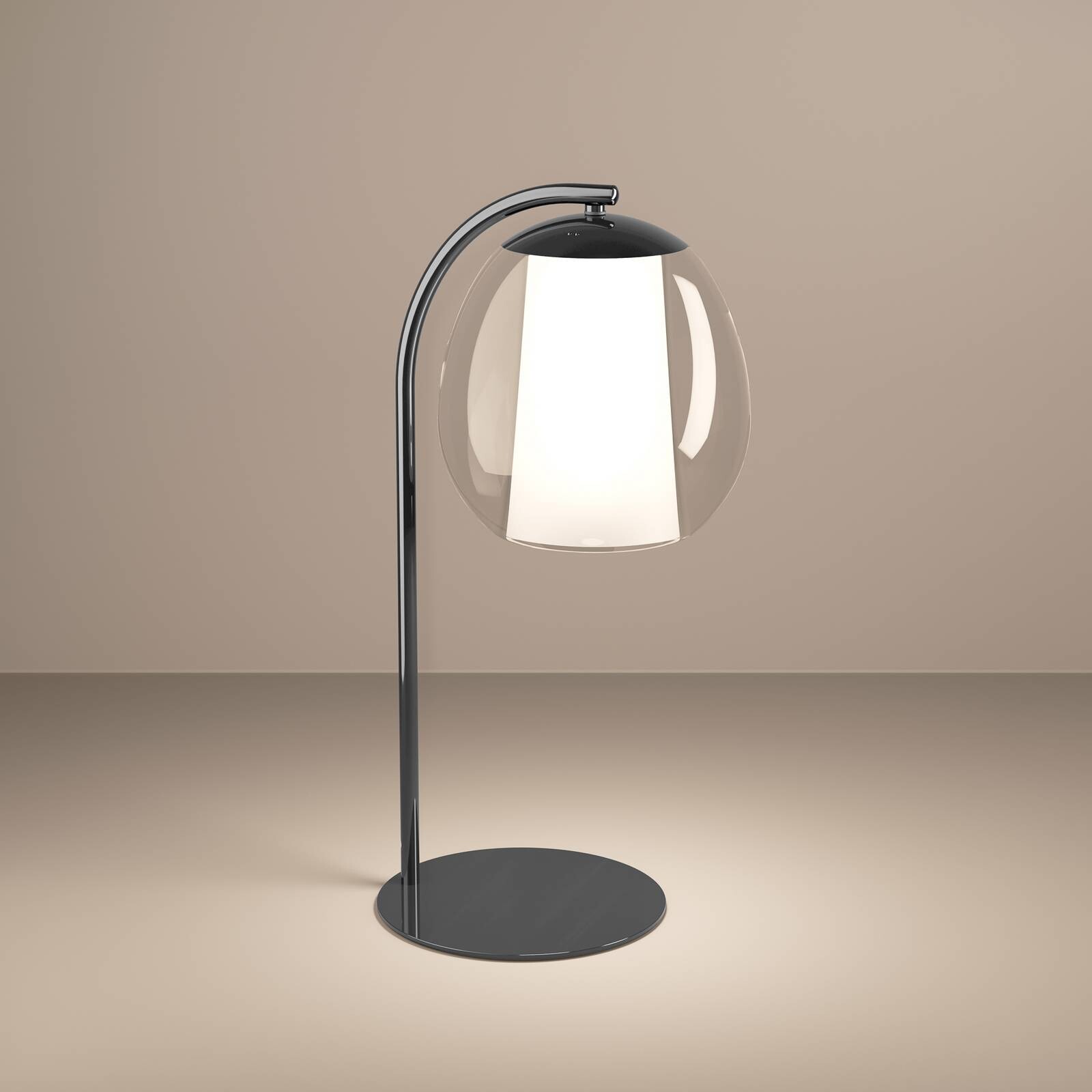 Stolová LED lampa Stars of Light Menorca, niklová, výška 50 cm, CCT