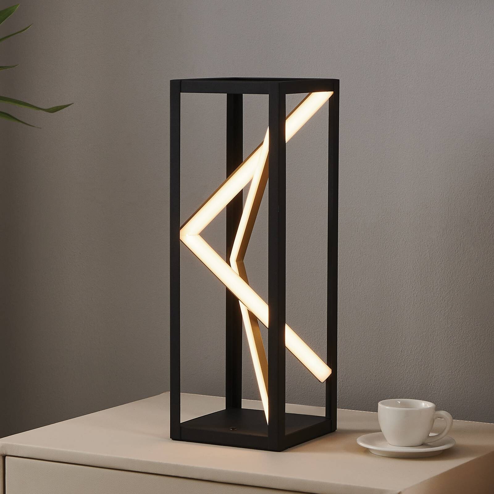 Stolová LED lampa Stars of Light Penela čierna/zlatá 43 cm CCT